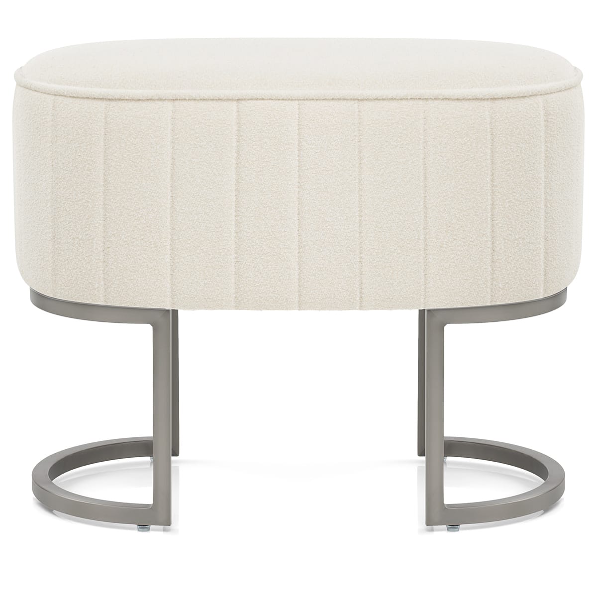 Sgabello Grafite Tessuto - Duet Crema
