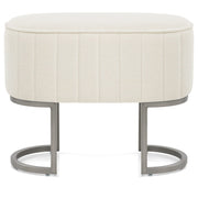 Sgabello Grafite Tessuto - Duet Crema