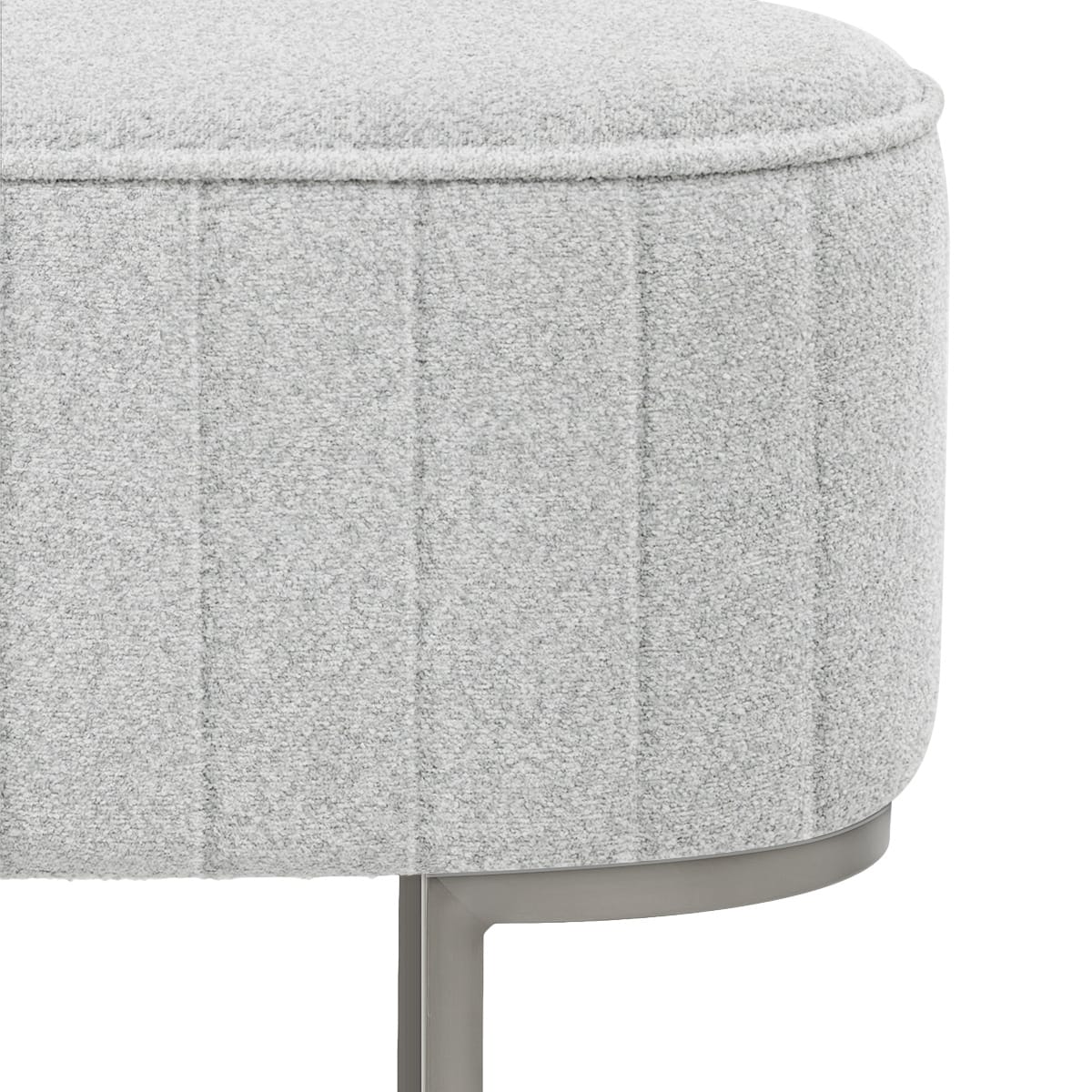 Sgabello Grafite Tessuto - Duet Grigio