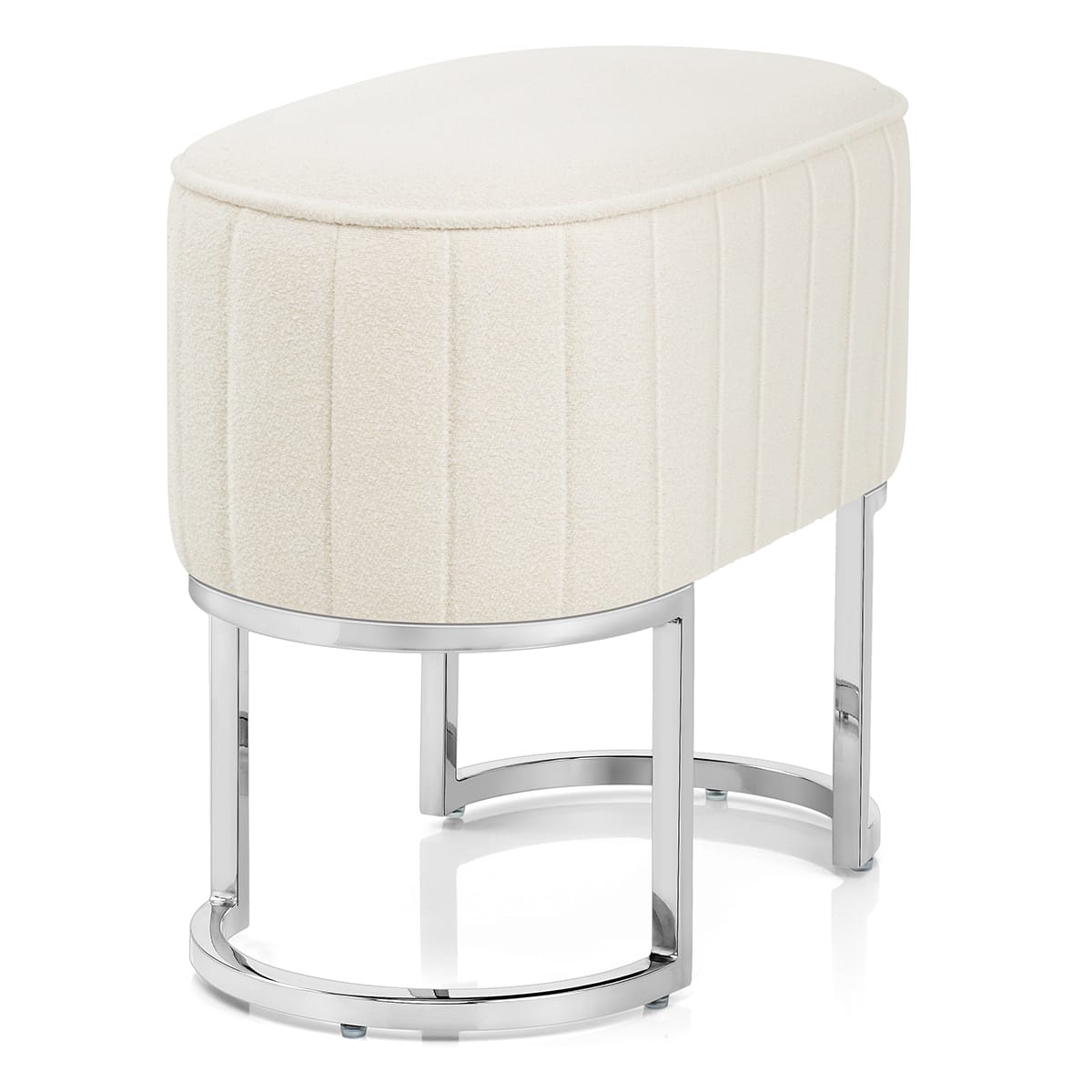 Sgabello Tessuto - Duet Crema