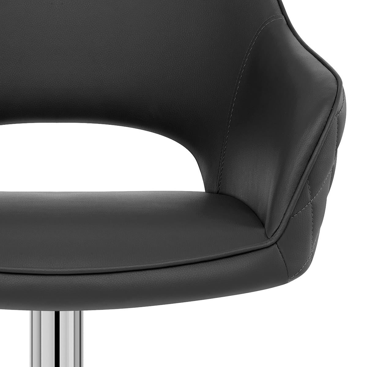 Sgabello Ecopelle - Dune Nero