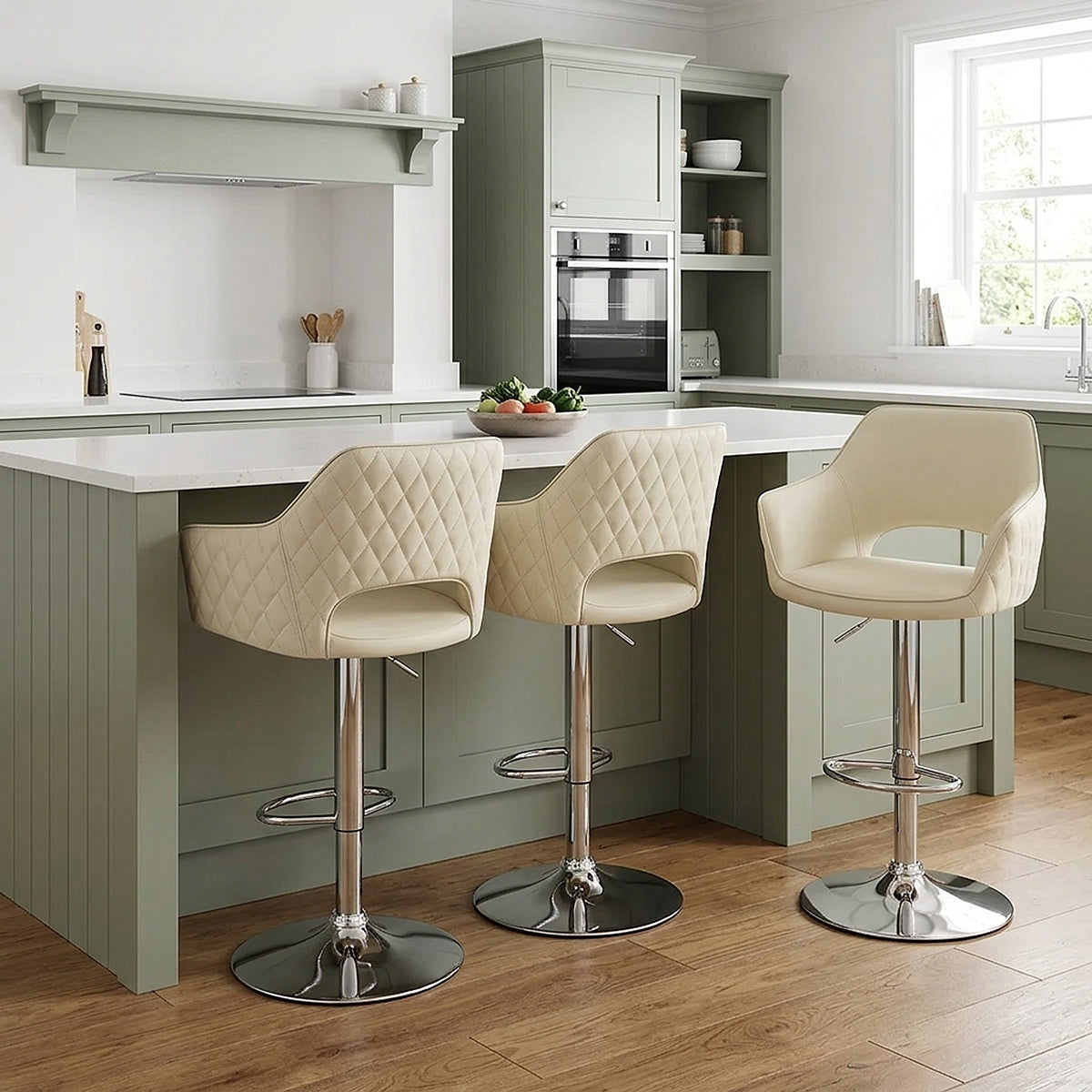Sgabello Ecopelle - Dune Crema