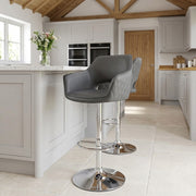 Sgabello Ecopelle - Dune Grigio