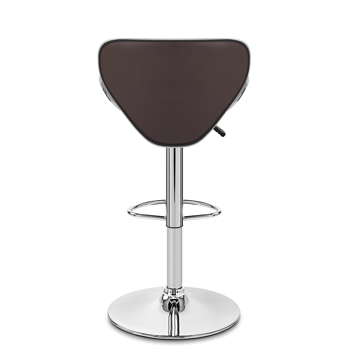 Sgabello Ecopelle Cromato - Felix Marrone