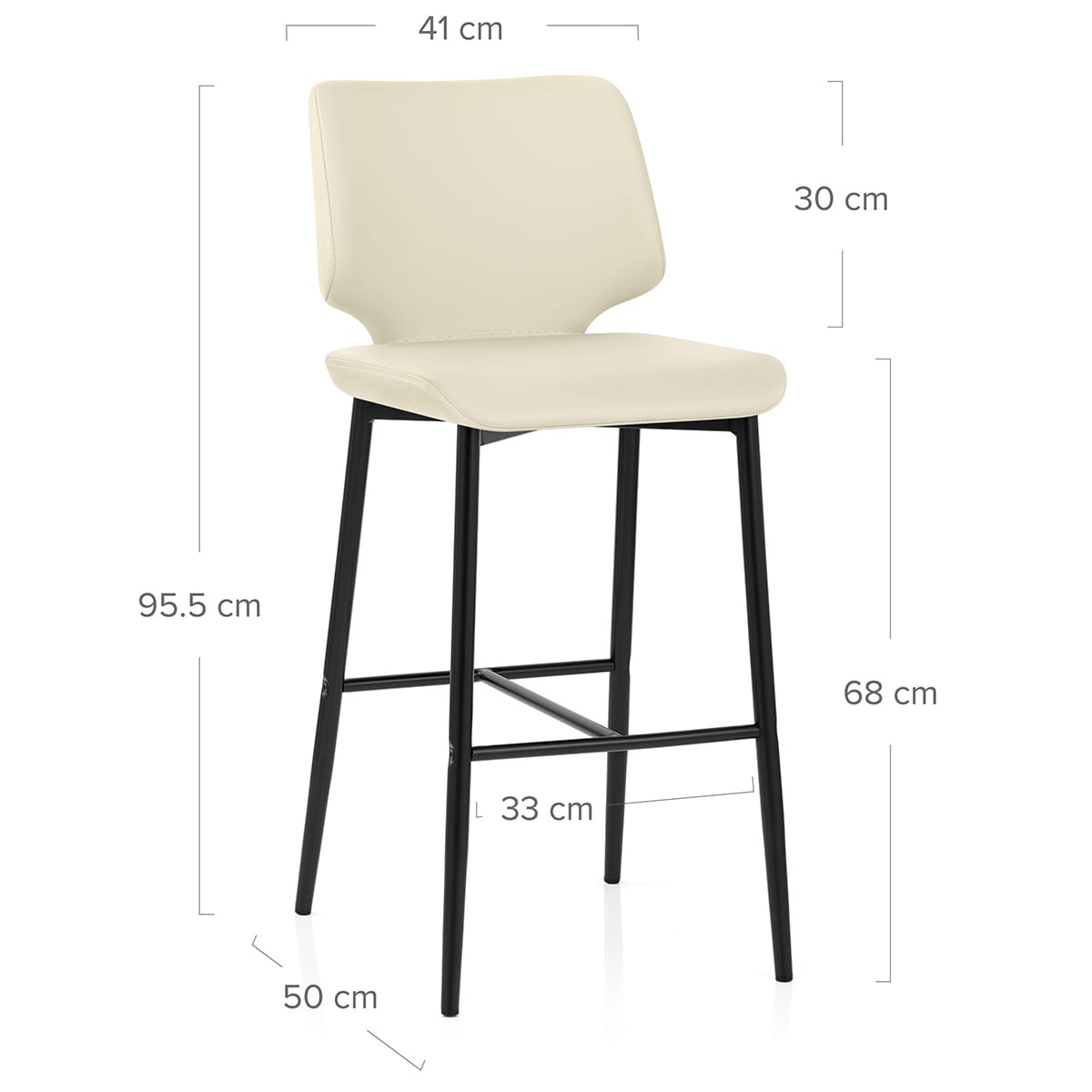 Sgabello Ecopelle - Elan Crema