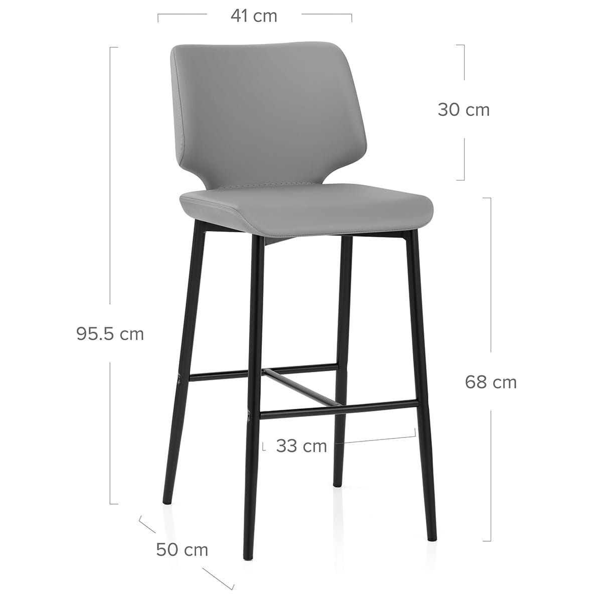 Sgabello Ecopelle - Elan Grigio