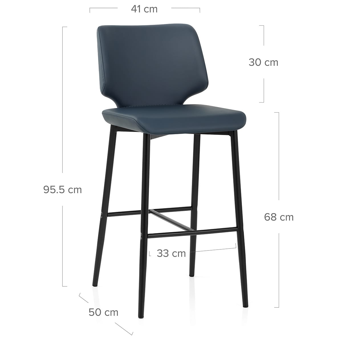 Sgabello Ecopelle - Elan Blu