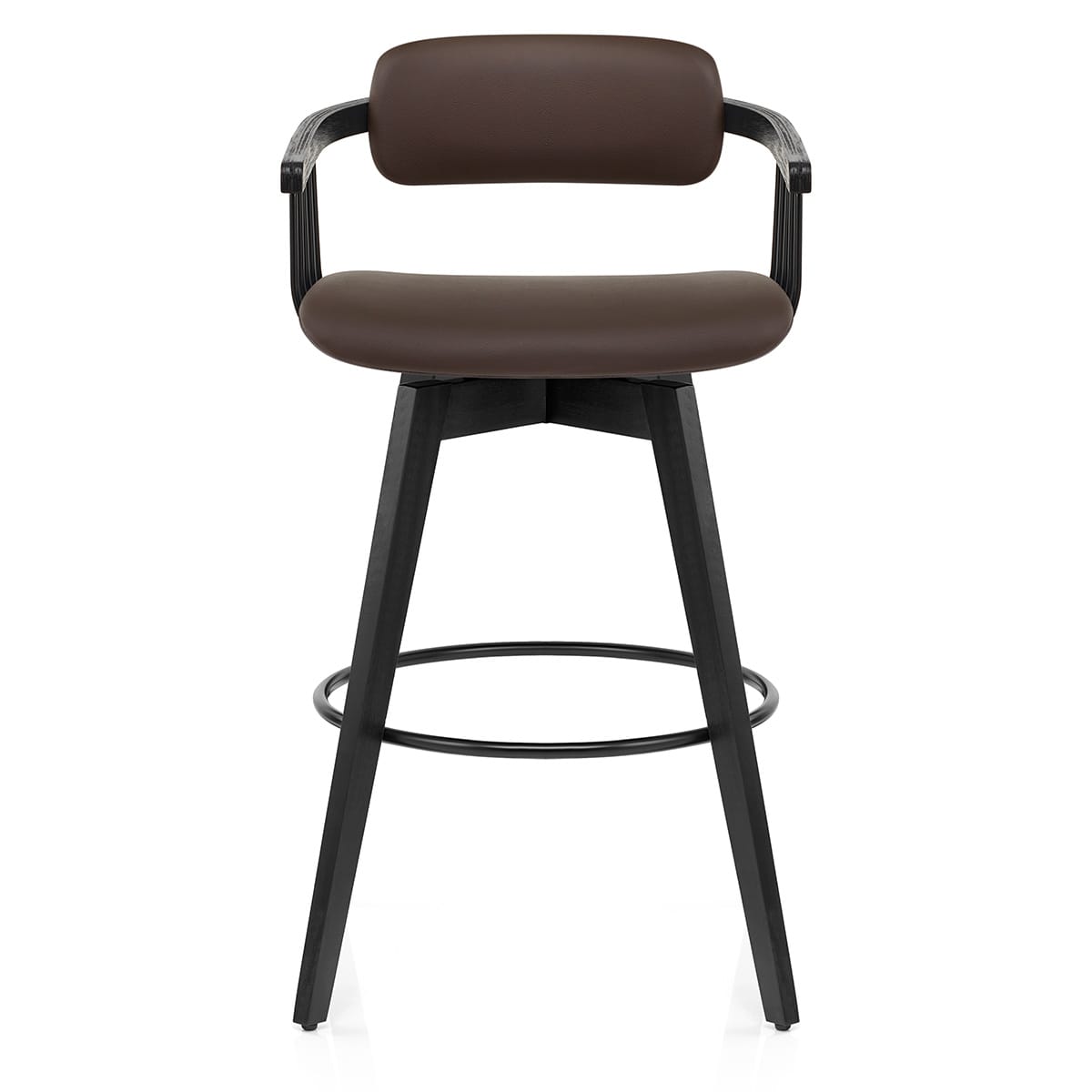 Sgabello Vera Pelle - Electra Marrone