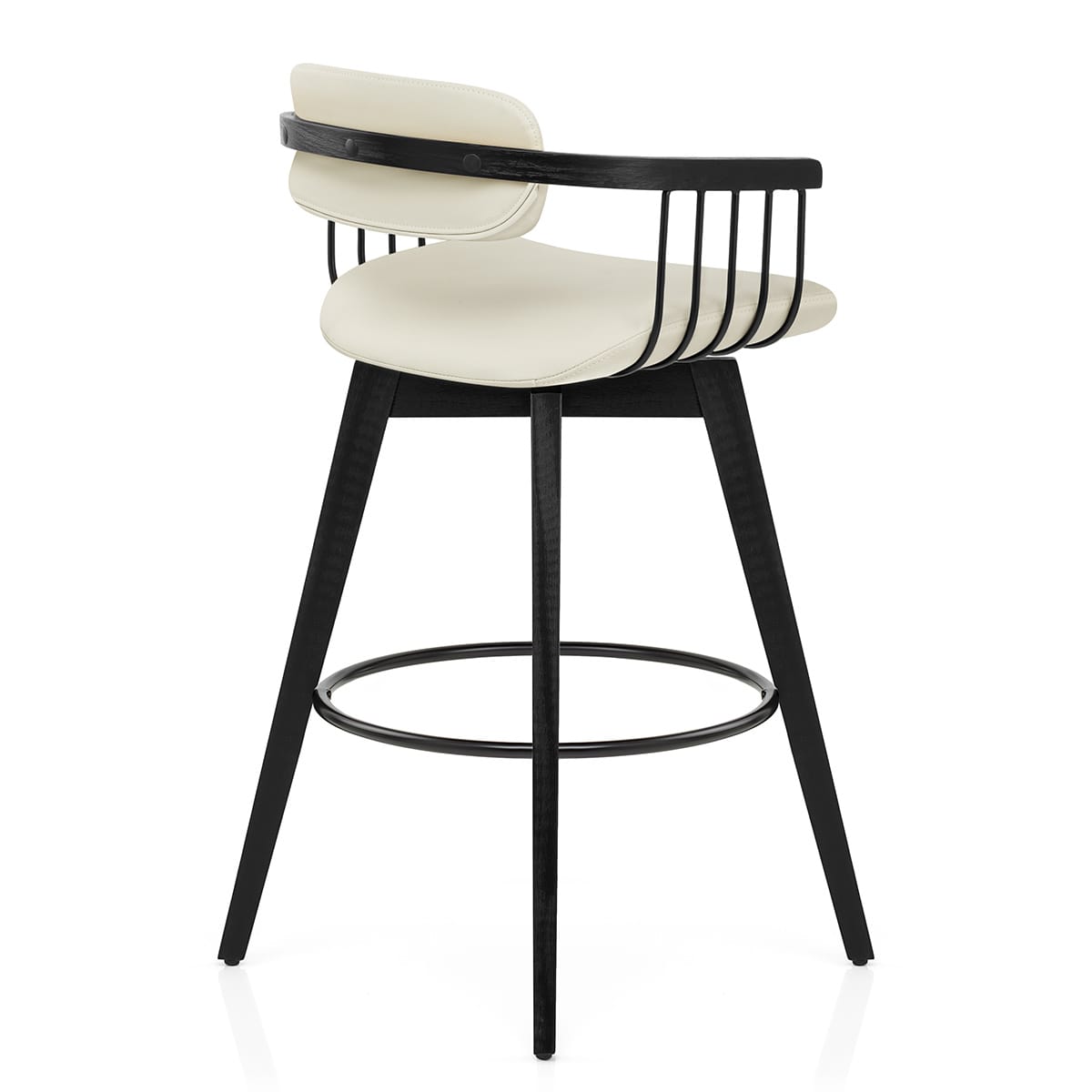 Sgabello Vera Pelle - Electra Crema