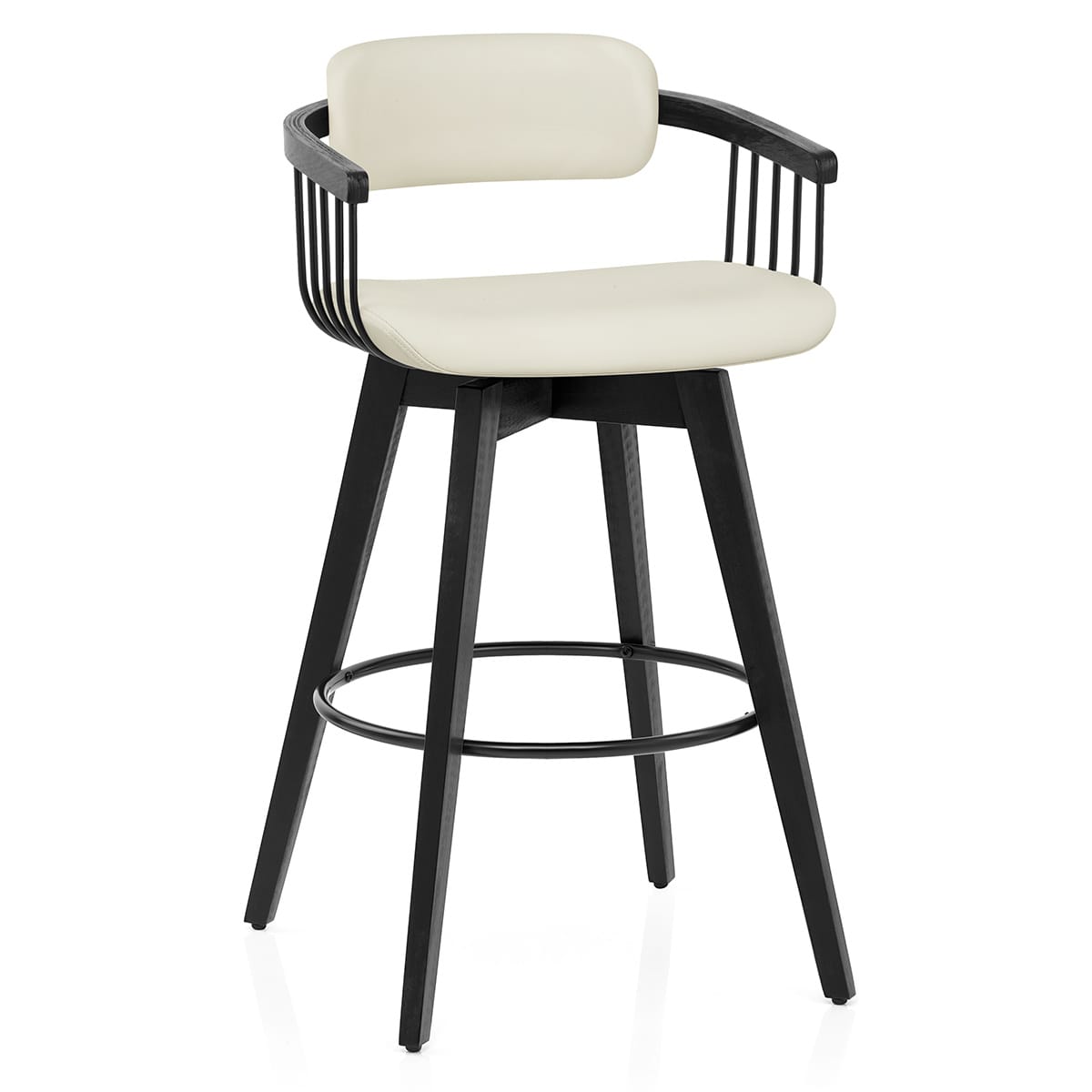 Sgabello Vera Pelle - Electra Crema