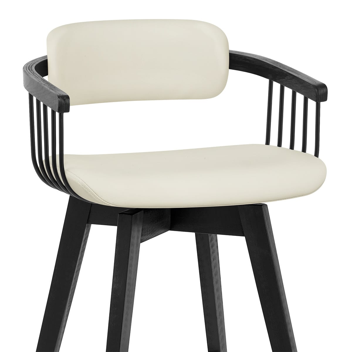 Sgabello Vera Pelle - Electra Crema