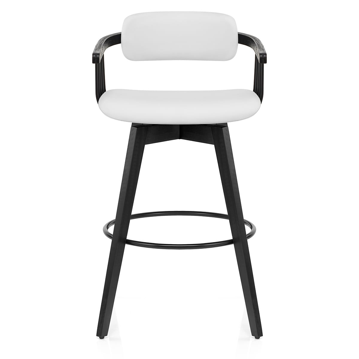 Sgabello Vera Pelle - Electra Bianco