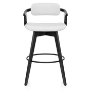 Sgabello Vera Pelle - Electra Bianco