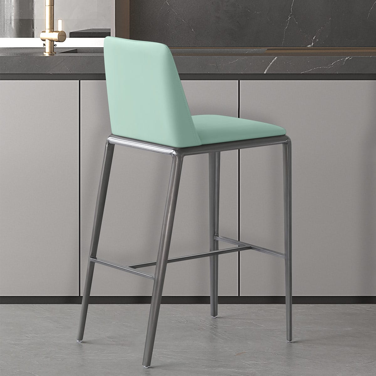 Sgabello Ecopelle - Elise Verde