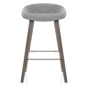 Sgabello Velluto Legno - Epic Grigio