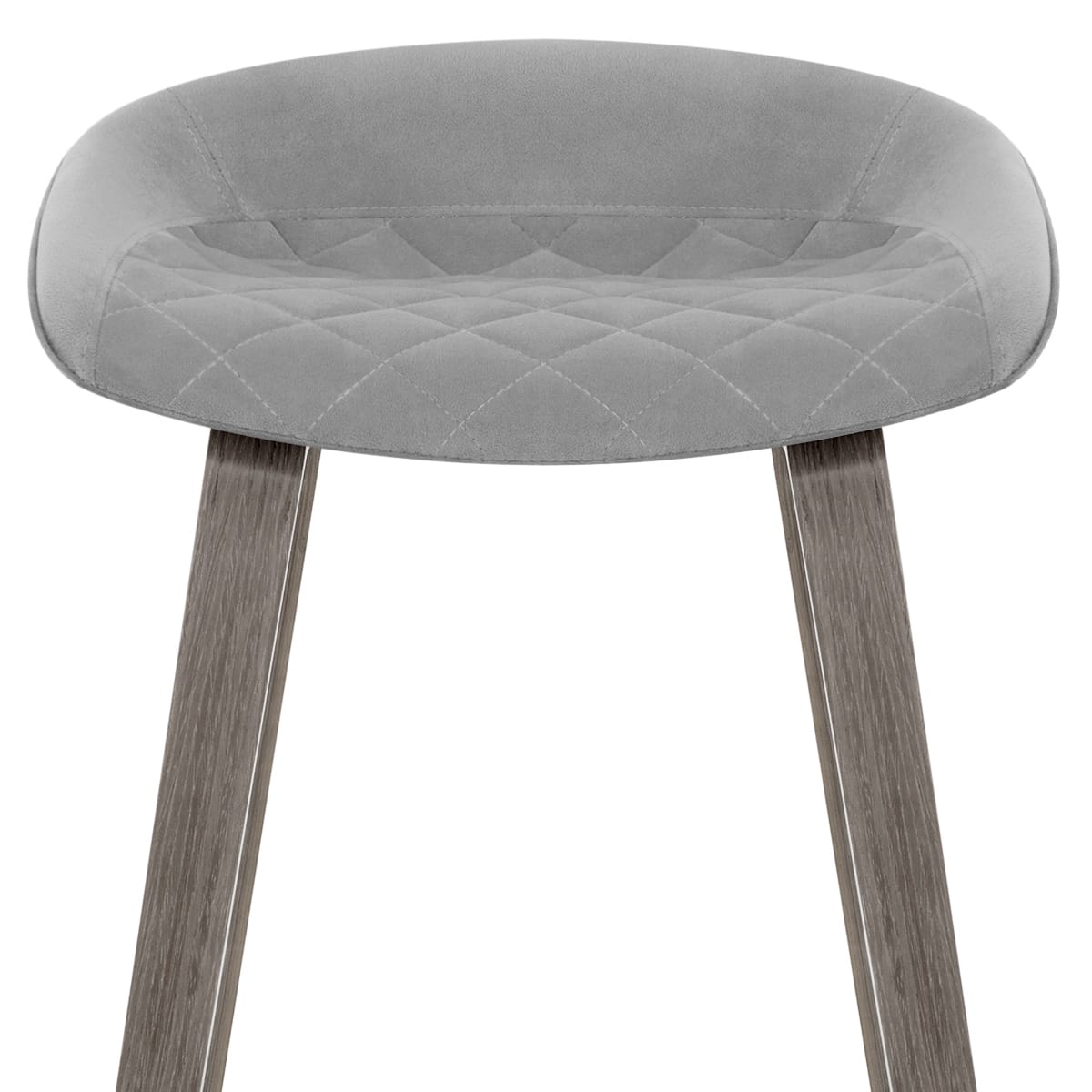 Sgabello Velluto Legno - Epic Grigio