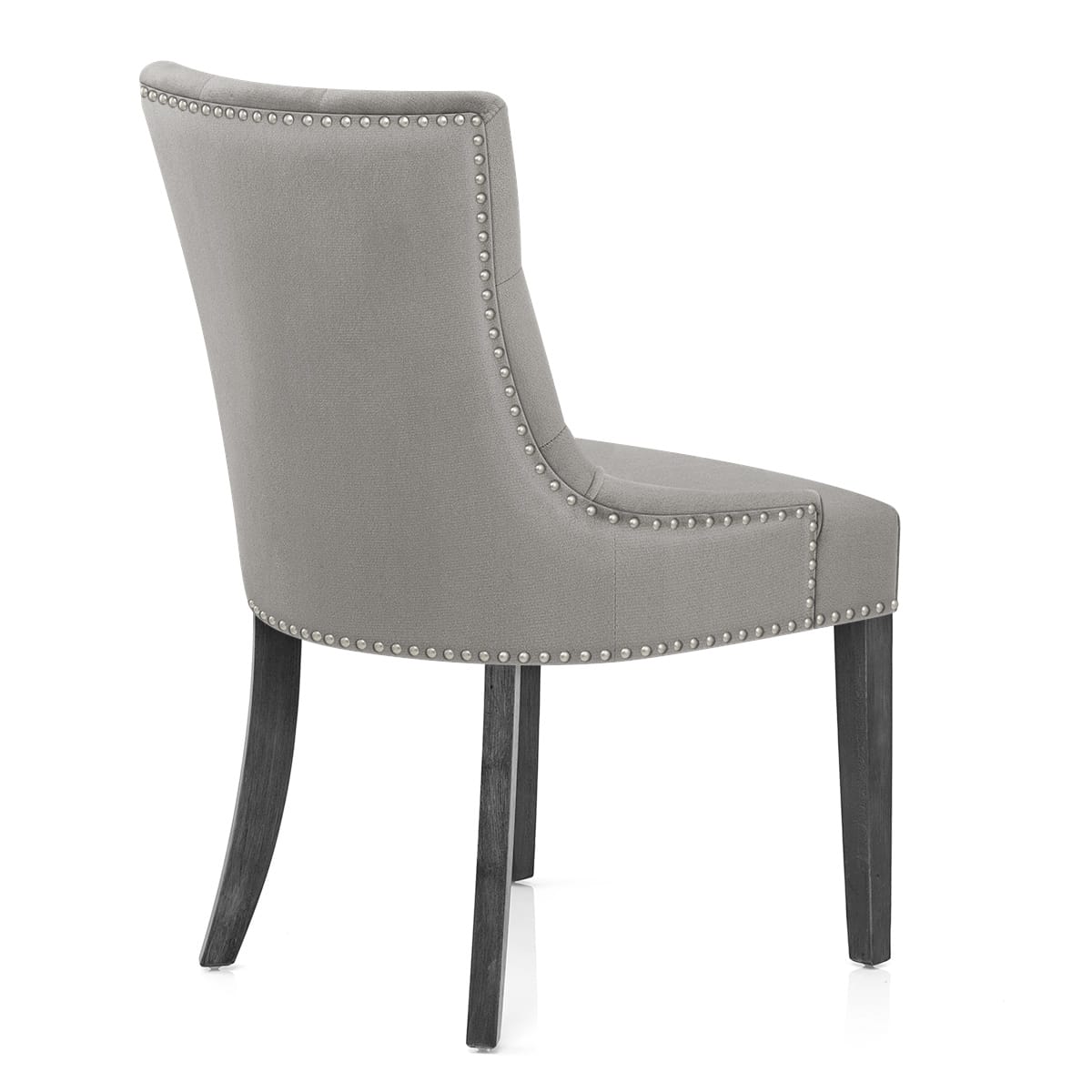 Sedia Velluto Legno - Etienne Grigio