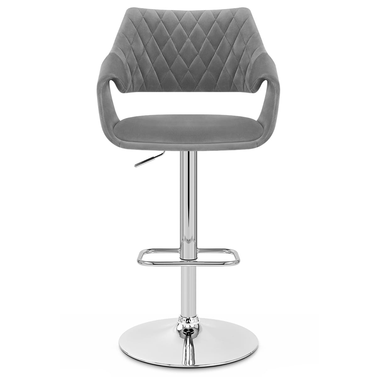Sgabello Velluto - Fairfield Grigio