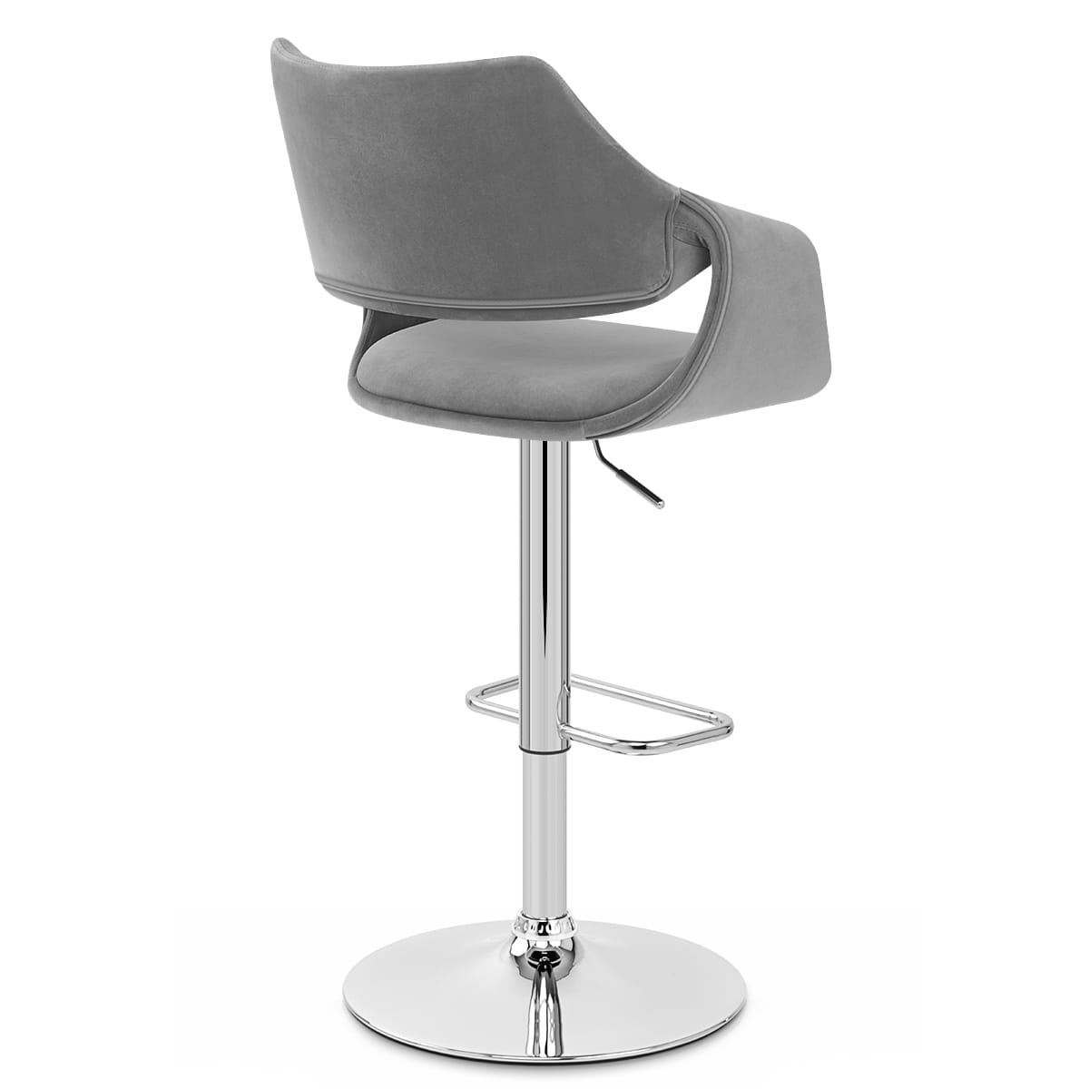 Sgabello Velluto - Fairfield Grigio