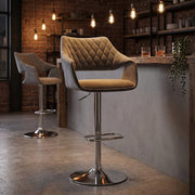 Sgabello Velluto - Fairfield Grigio