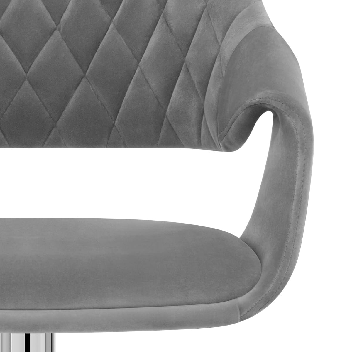 Sgabello Velluto - Fairfield Grigio
