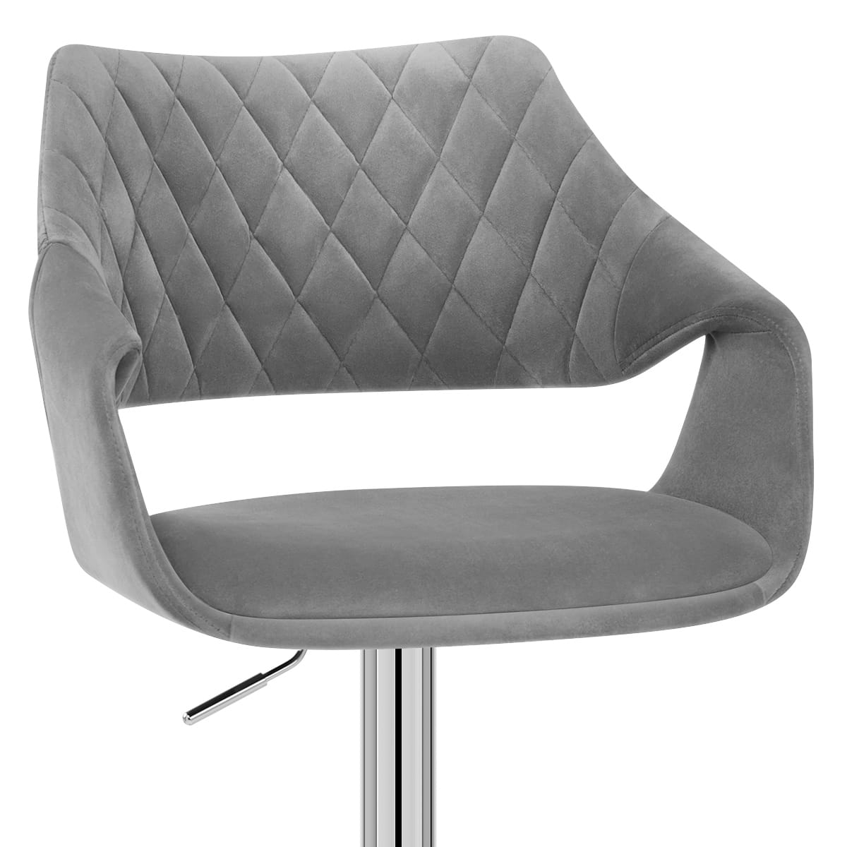 Sgabello Velluto - Fairfield Grigio