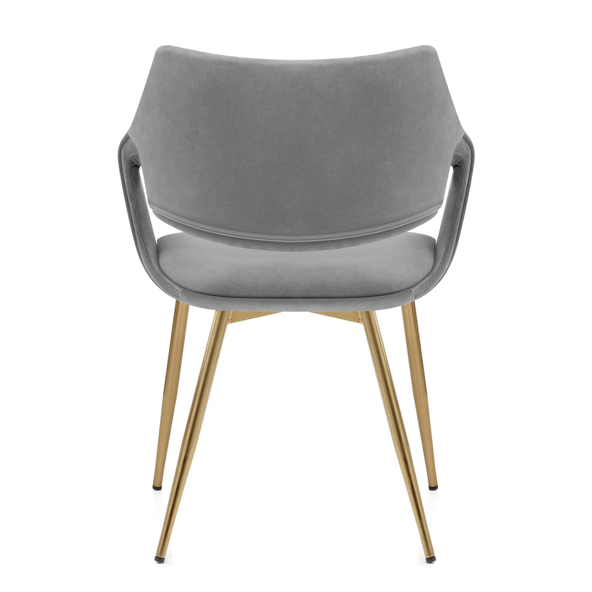 Sedia Velluto Cromato Doroto - Fairfield Grigio
