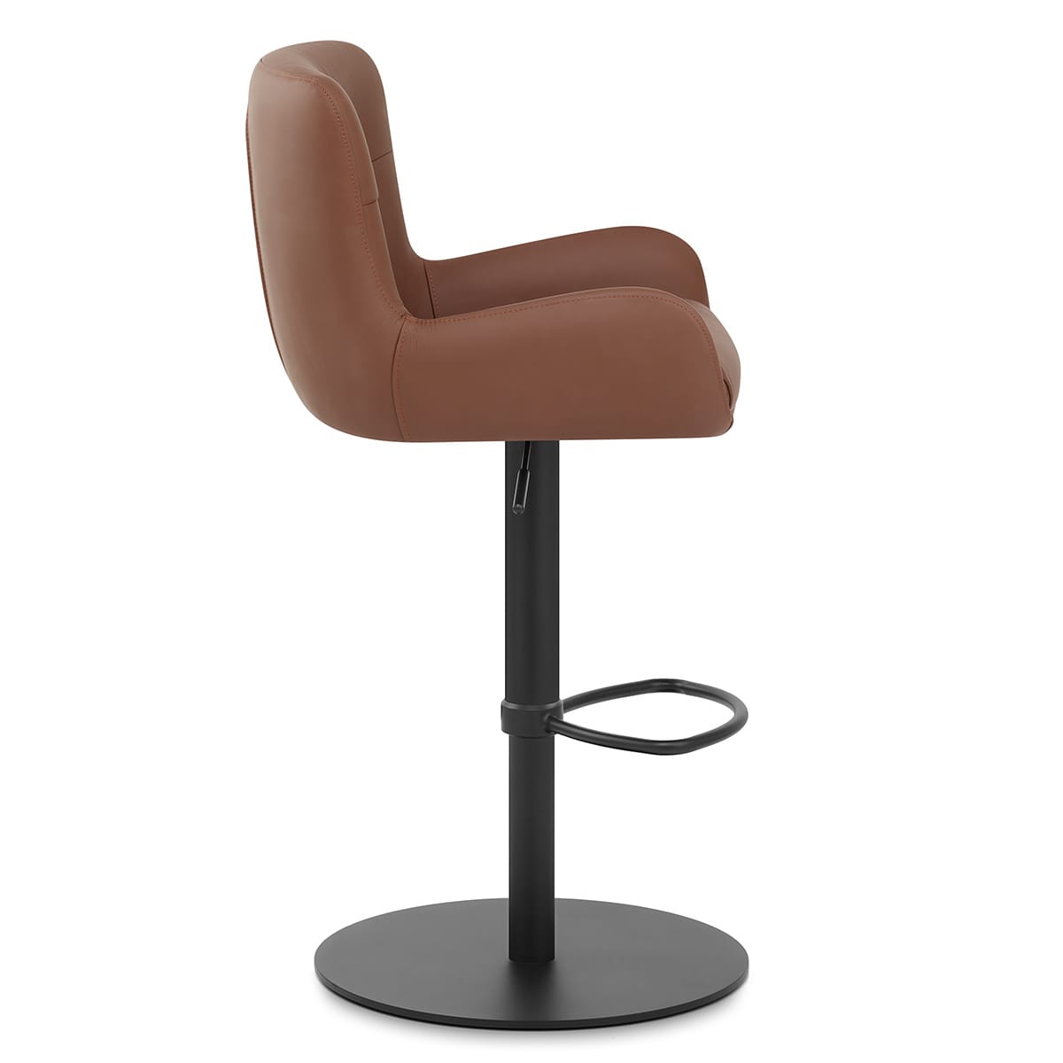 Sgabello Vera Pelle - Faraday Marrone