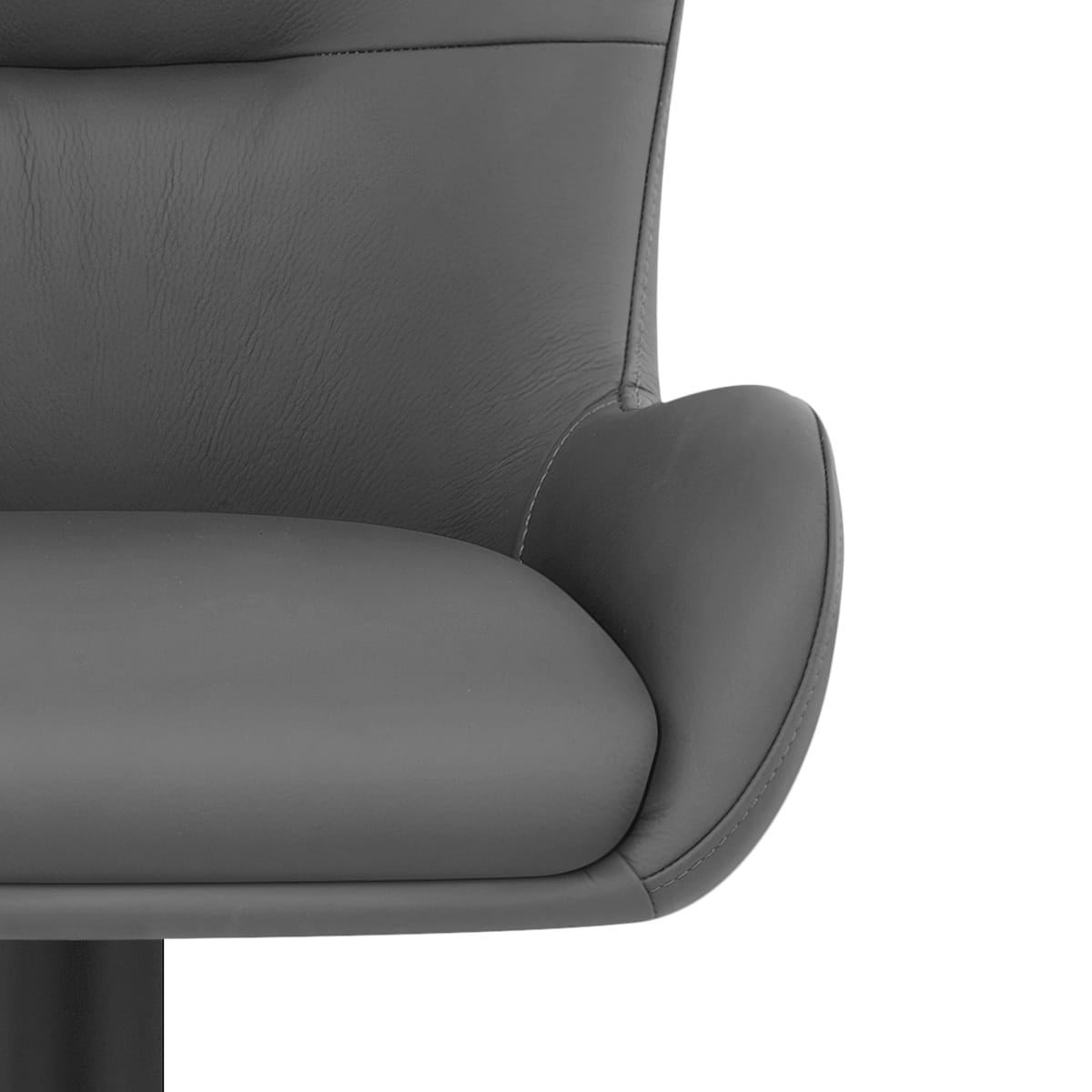 Sgabello Vera Pelle - Faraday Grigio scuro
