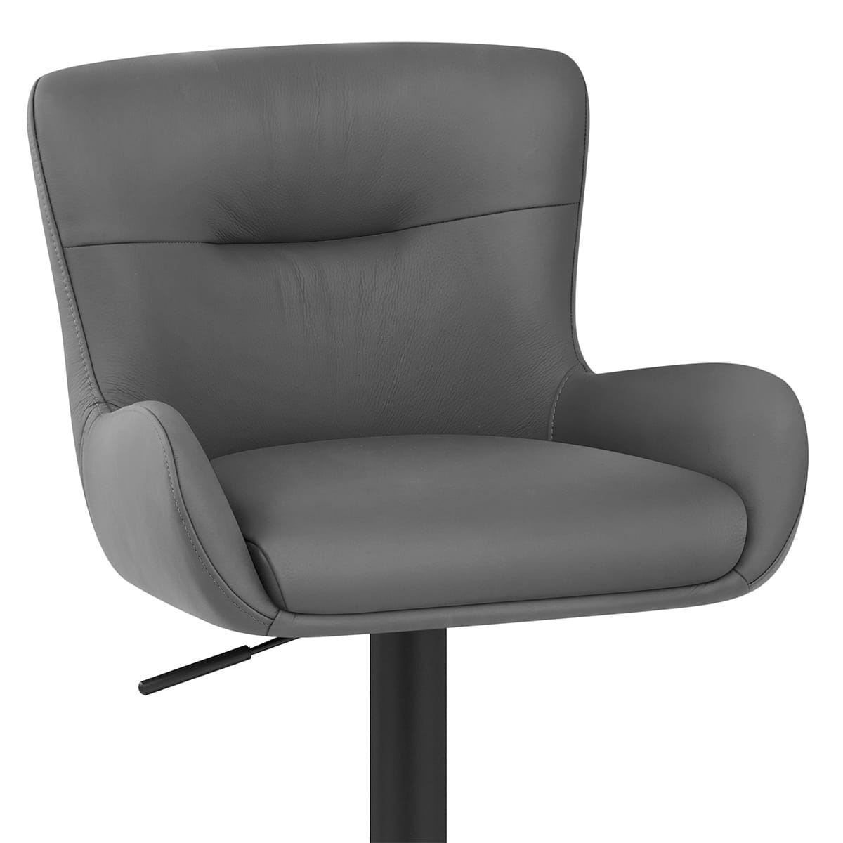 Sgabello Vera Pelle - Faraday Grigio scuro