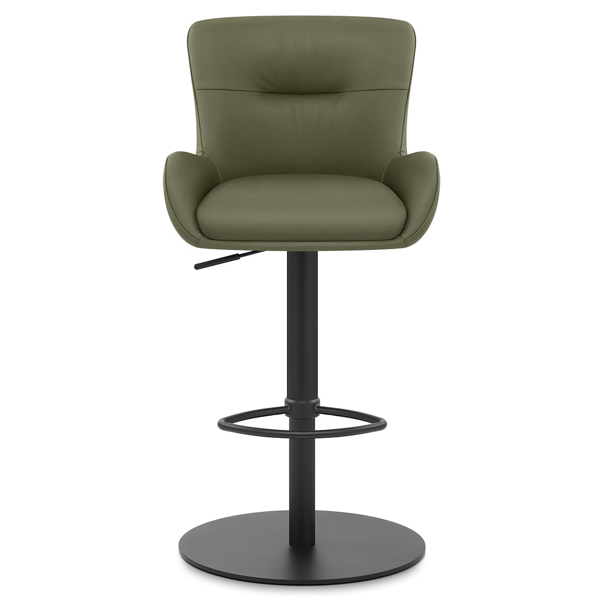 Sgabello Vera Pelle - Faraday Verde