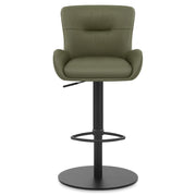 Sgabello Vera Pelle - Faraday Verde