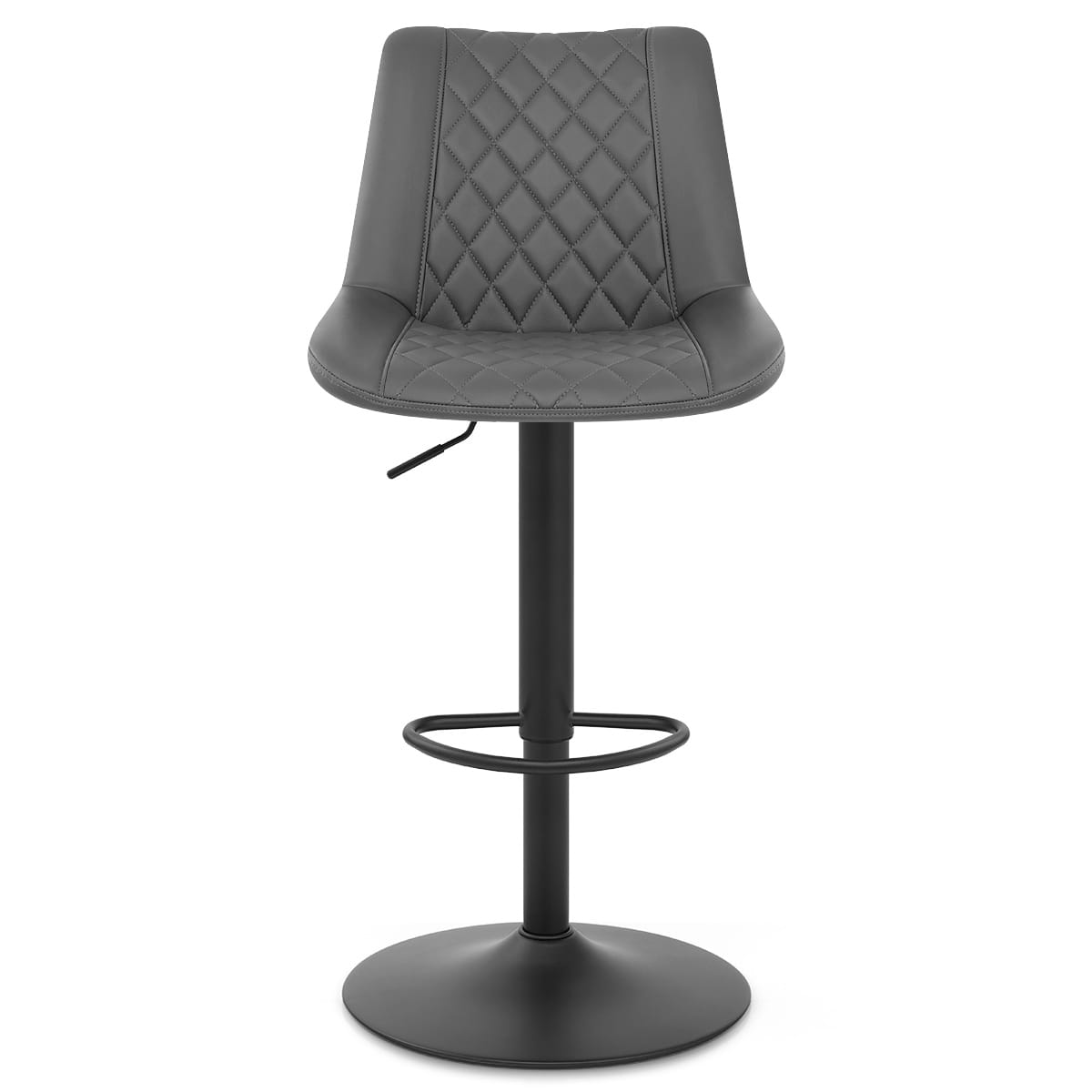 Sgabello Ecopelle Metallo - Faro Grigio