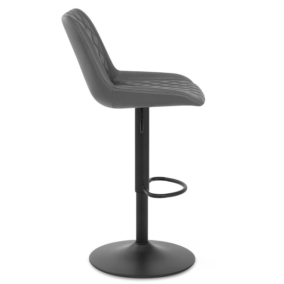 Sgabello Ecopelle Metallo - Faro Grigio