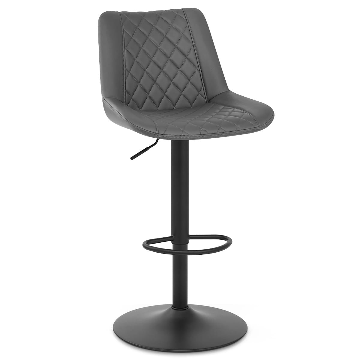 Sgabello Ecopelle Metallo - Faro Grigio