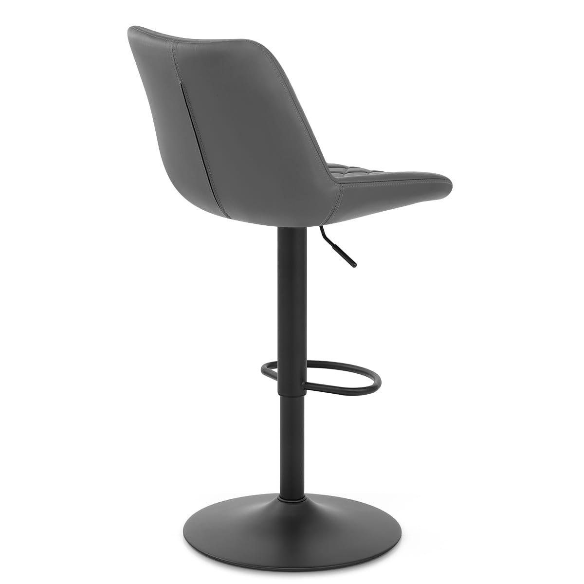 Sgabello Ecopelle Metallo - Faro Grigio