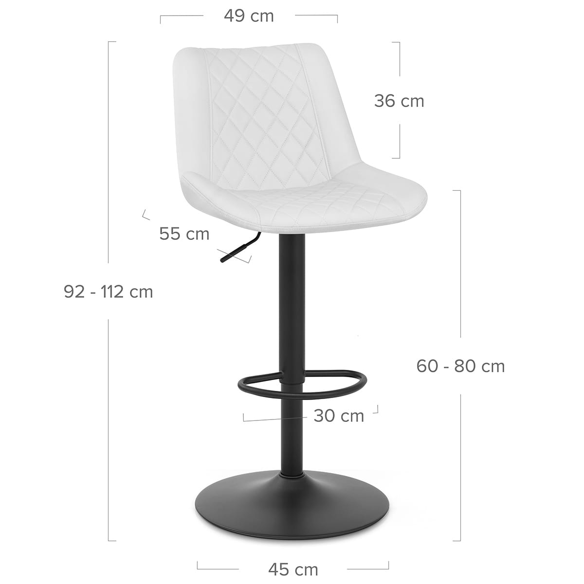 Sgabello Ecopelle - Faro Bianco