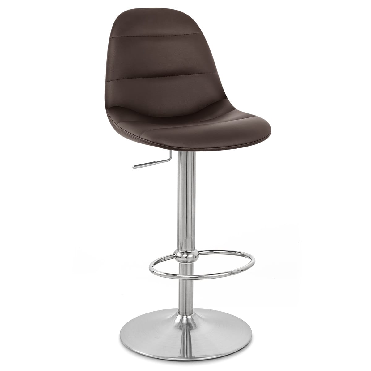 Sgabello Ecopelle Satinato - Ferrero Marrone
