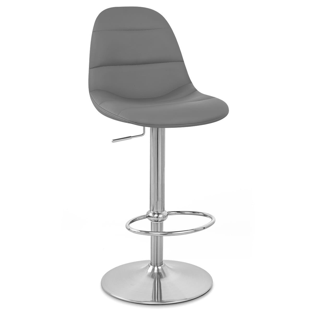 Sgabello Ecopelle Satinato - Ferrero Grigio