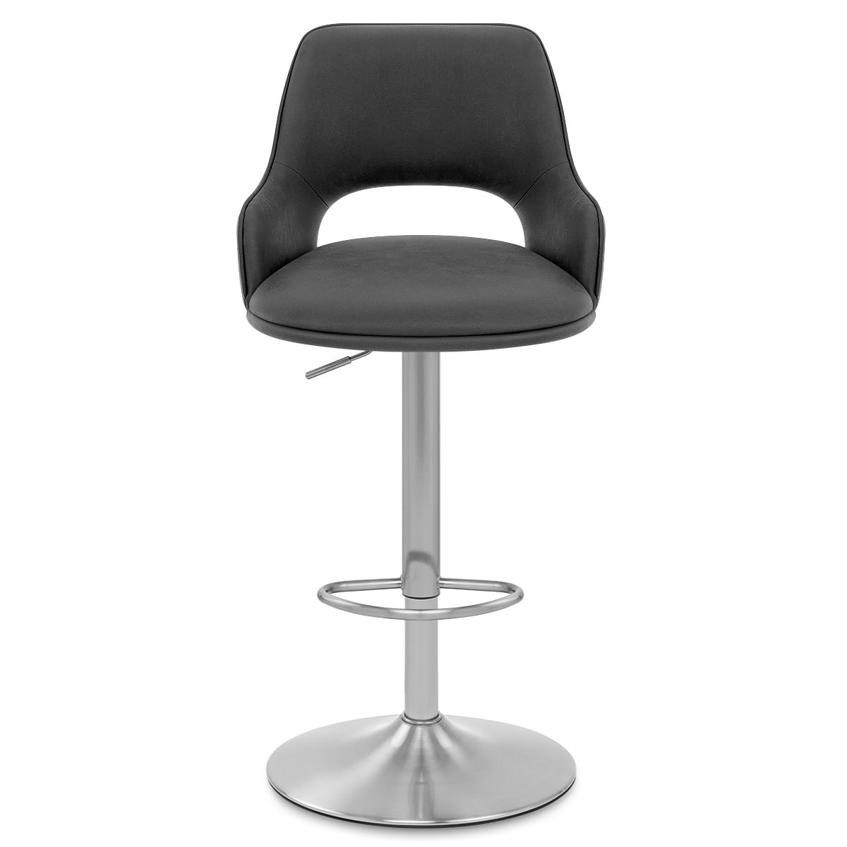 Sgabello Ecopelle - Fiji Grigio scuro