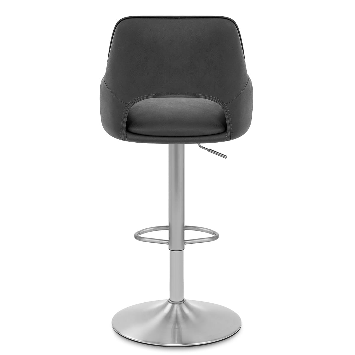 Sgabello Ecopelle - Fiji Grigio scuro
