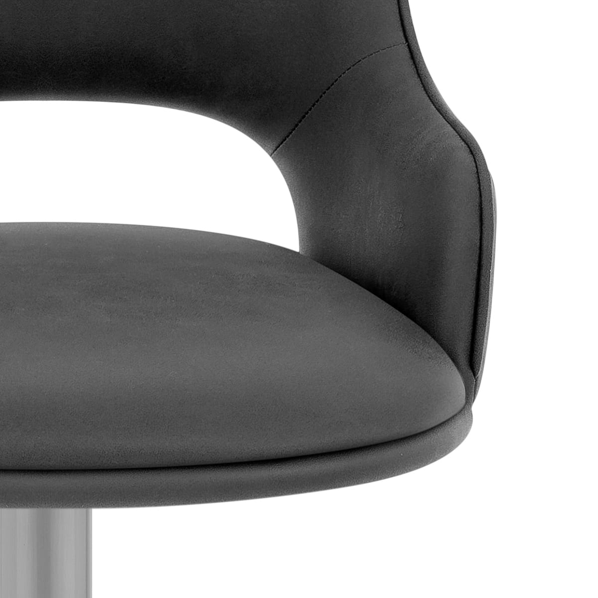 Sgabello Ecopelle - Fiji Grigio scuro