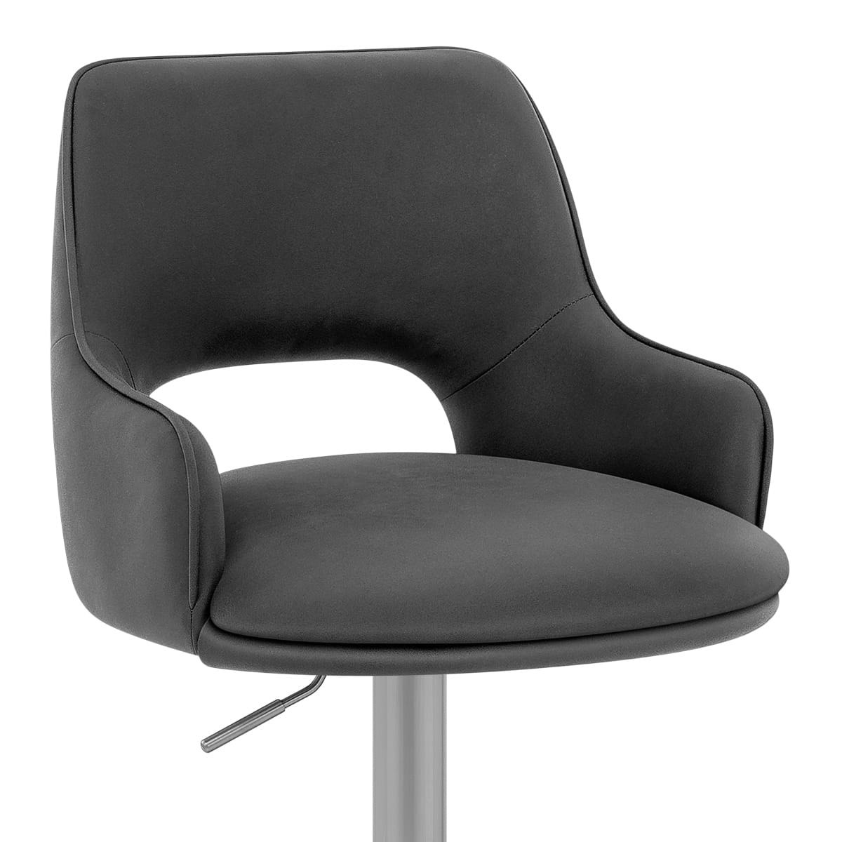 Sgabello Ecopelle - Fiji Grigio scuro