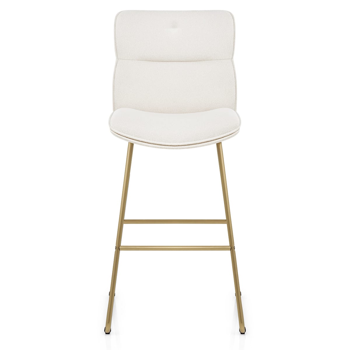 Sgabello in stoffa - Finley Bianco
