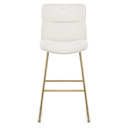 Sgabello in stoffa - Finley Bianco