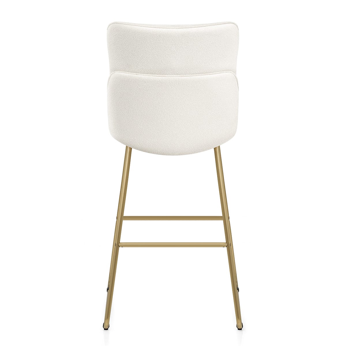 Sgabello in stoffa - Finley Bianco