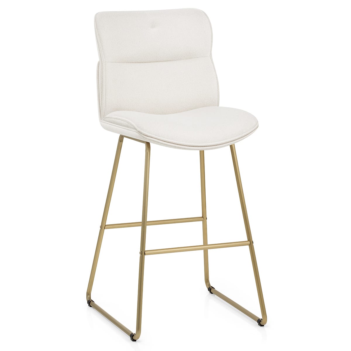 Sgabello in stoffa - Finley Bianco