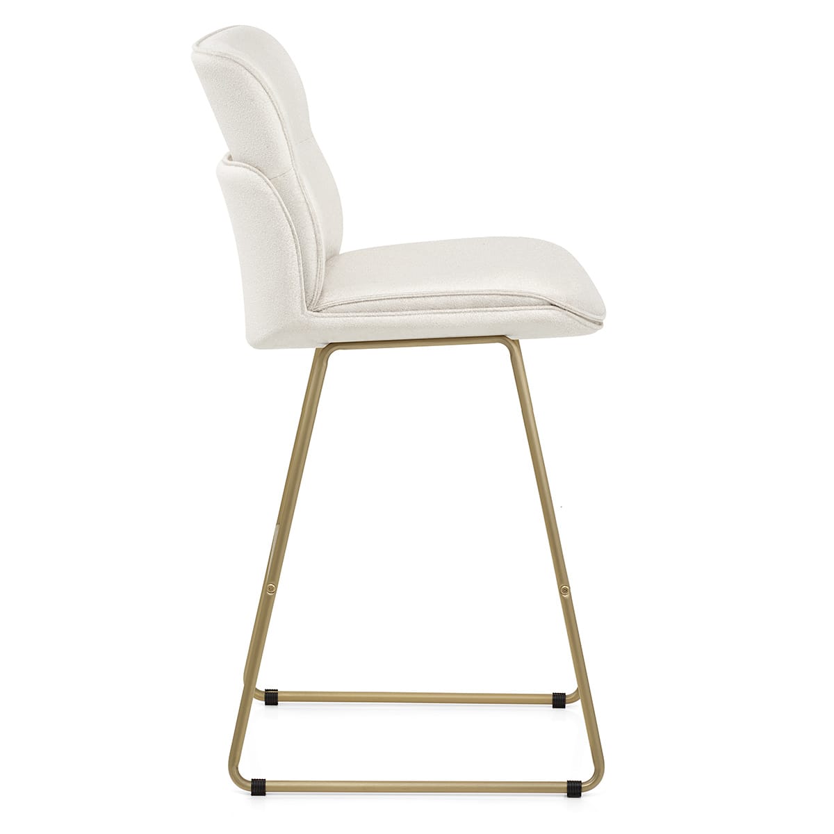 Sgabello in stoffa - Finley Bianco