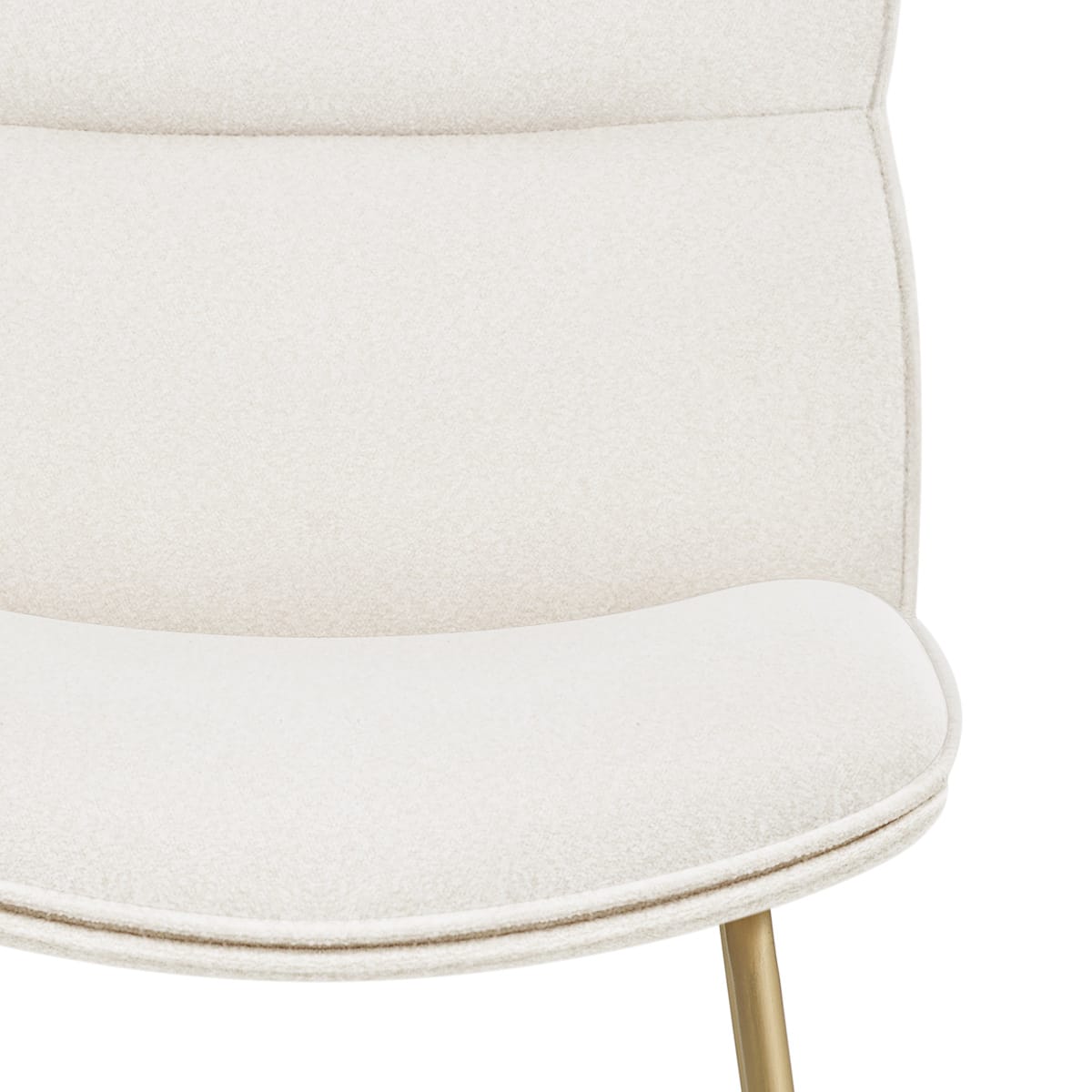 Sgabello in stoffa - Finley Bianco