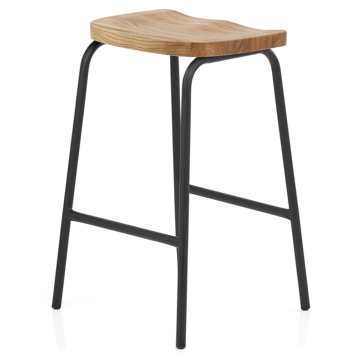 Sgabello Legno Metallo - Finn Legno